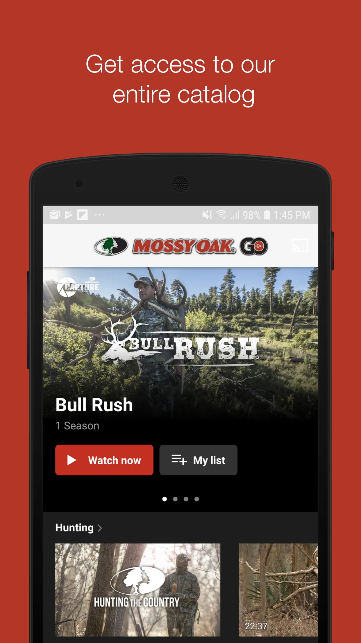 Mossy Oak Go: Outdoor TV | Indus Appstore | Screenshot