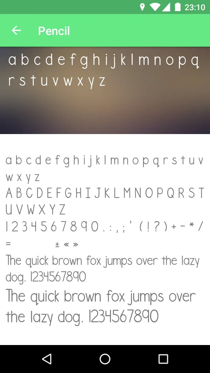 Pencil Fonts for FlipFont | Indus Appstore | Screenshot