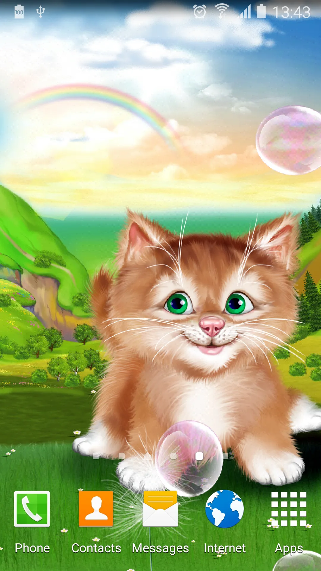 Kitten Live Wallpaper | Indus Appstore | Screenshot