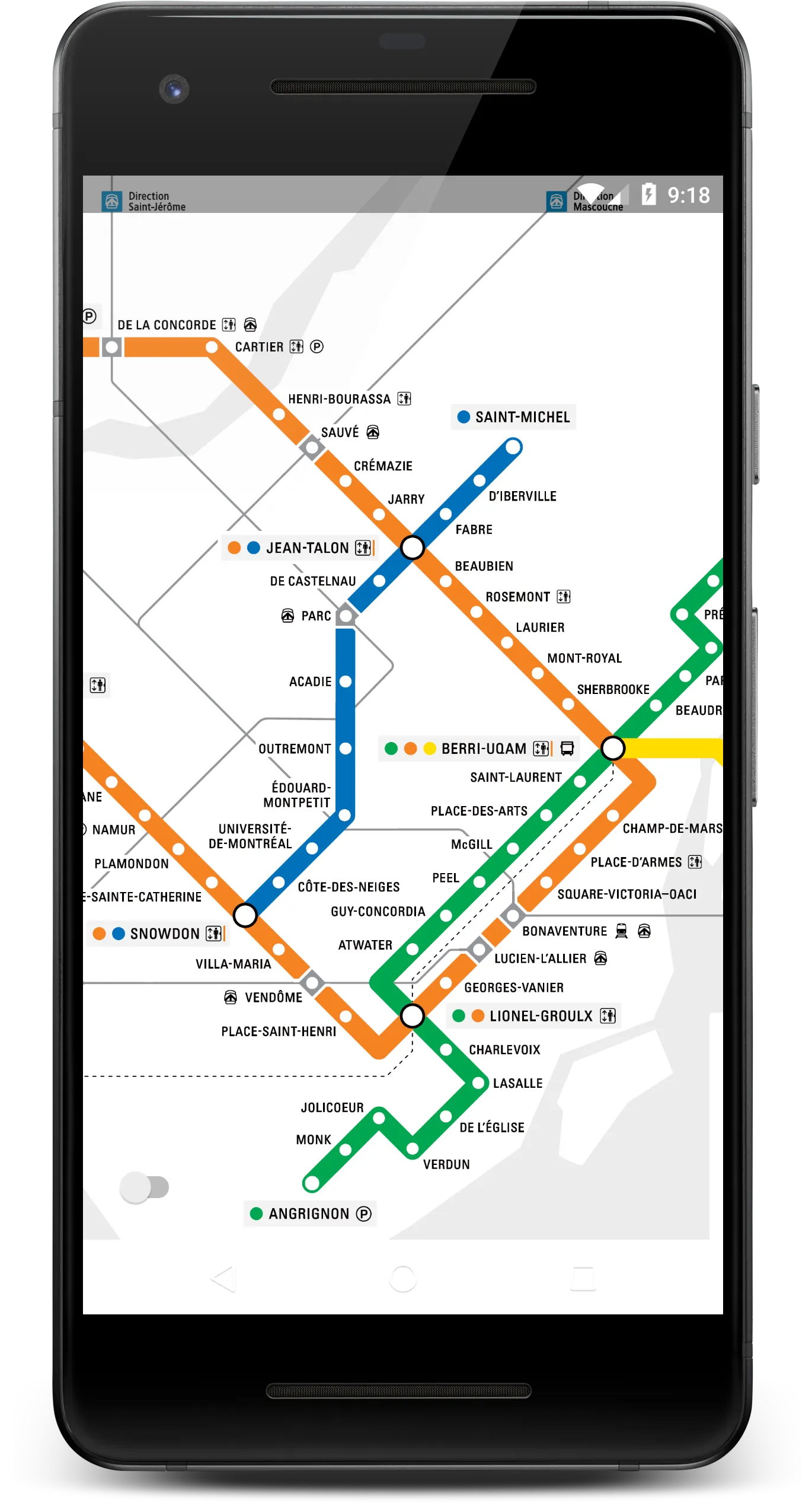 Montreal Subway Map | Indus Appstore | Screenshot