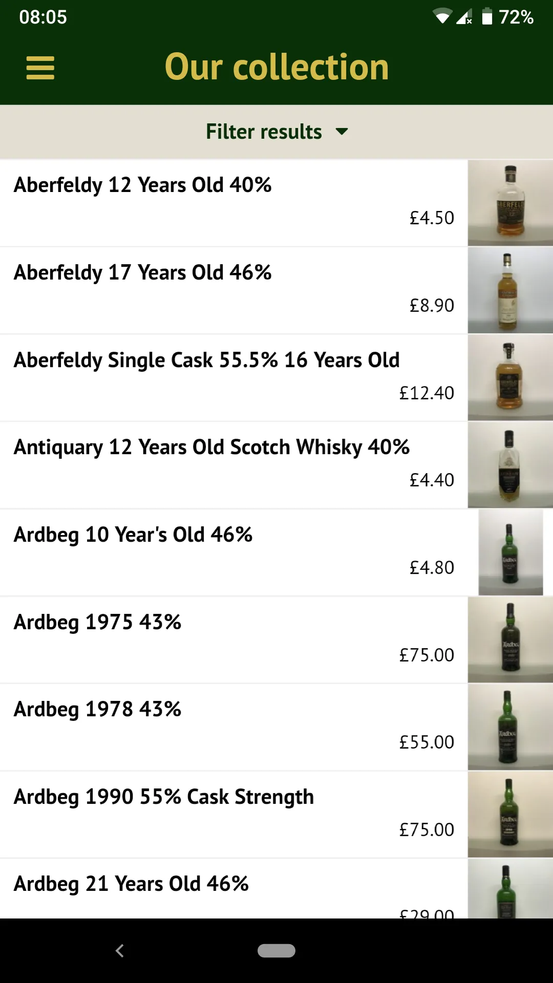 Bon Accord Whiskies | Indus Appstore | Screenshot