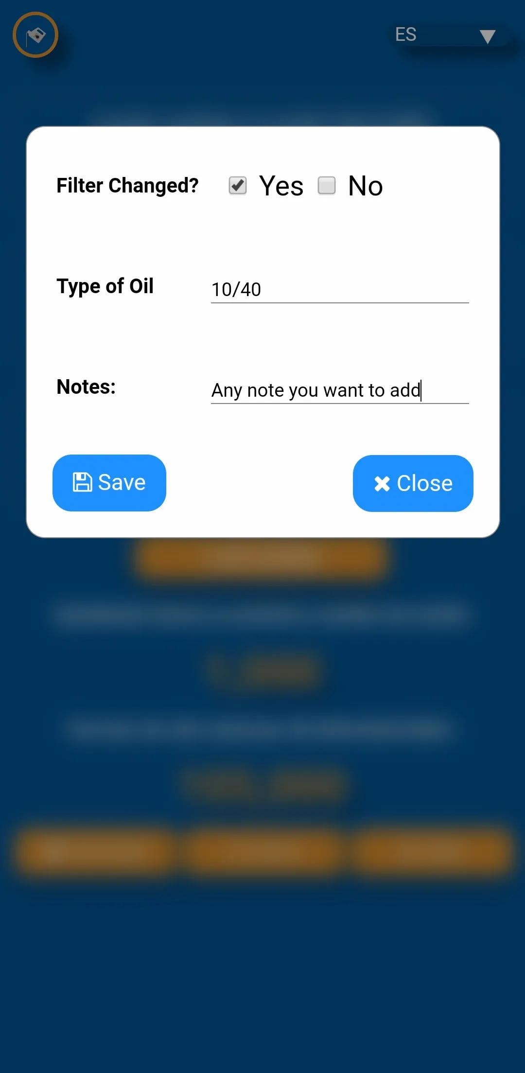 Oil Change Reminder | Indus Appstore | Screenshot