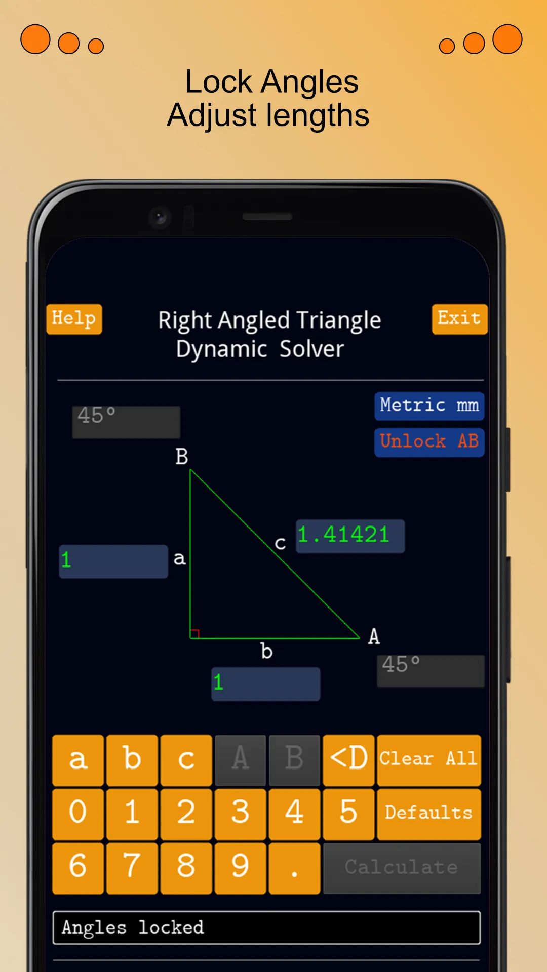 Right Angled Triangle Solver | Indus Appstore | Screenshot