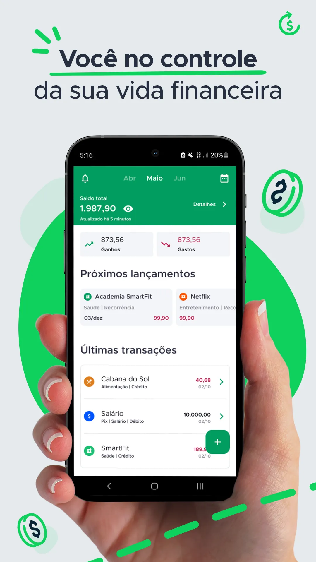 Minhas Economias | Finanças | Indus Appstore | Screenshot