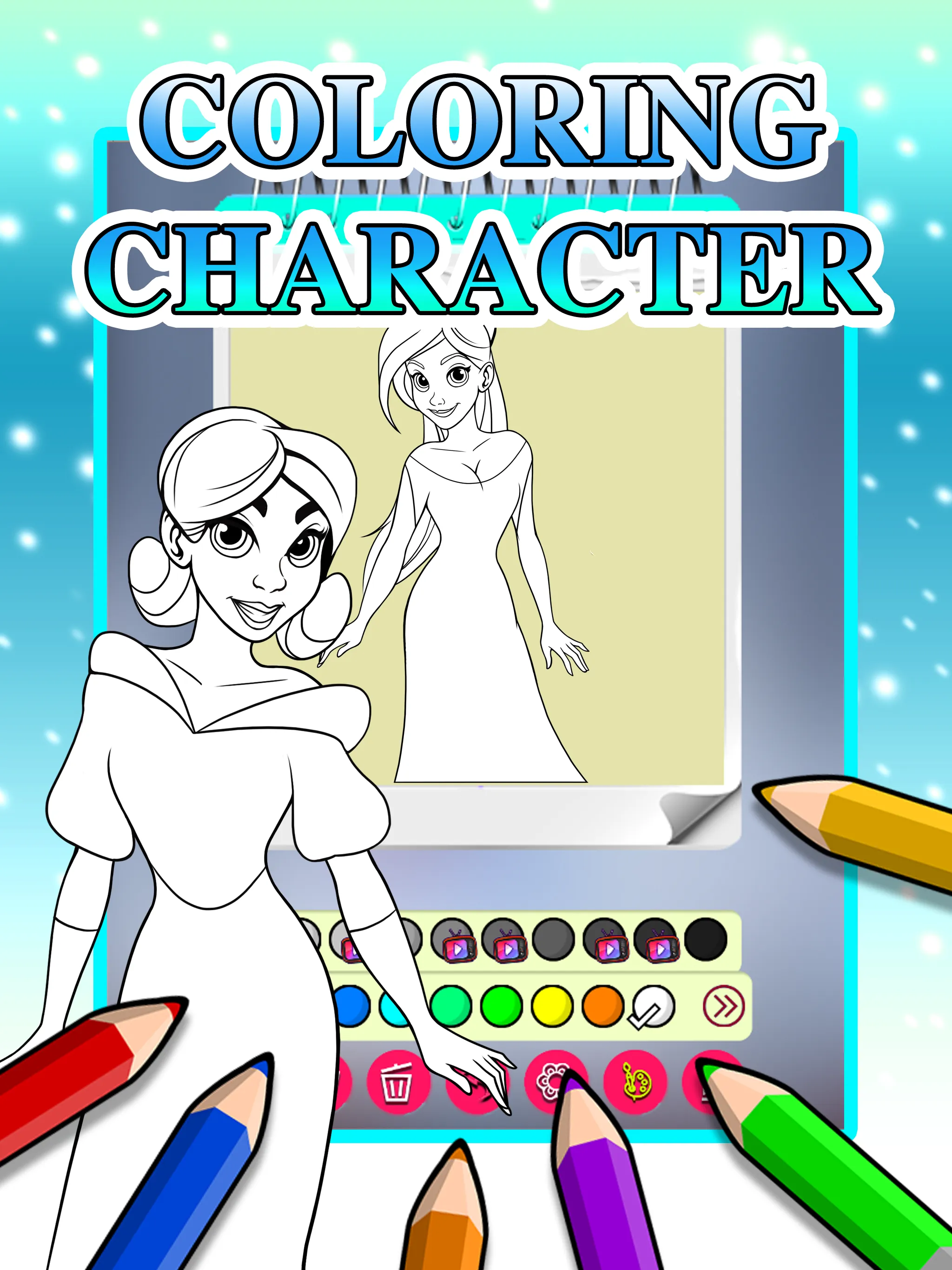 Ice Princess Coloring Pages | Indus Appstore | Screenshot