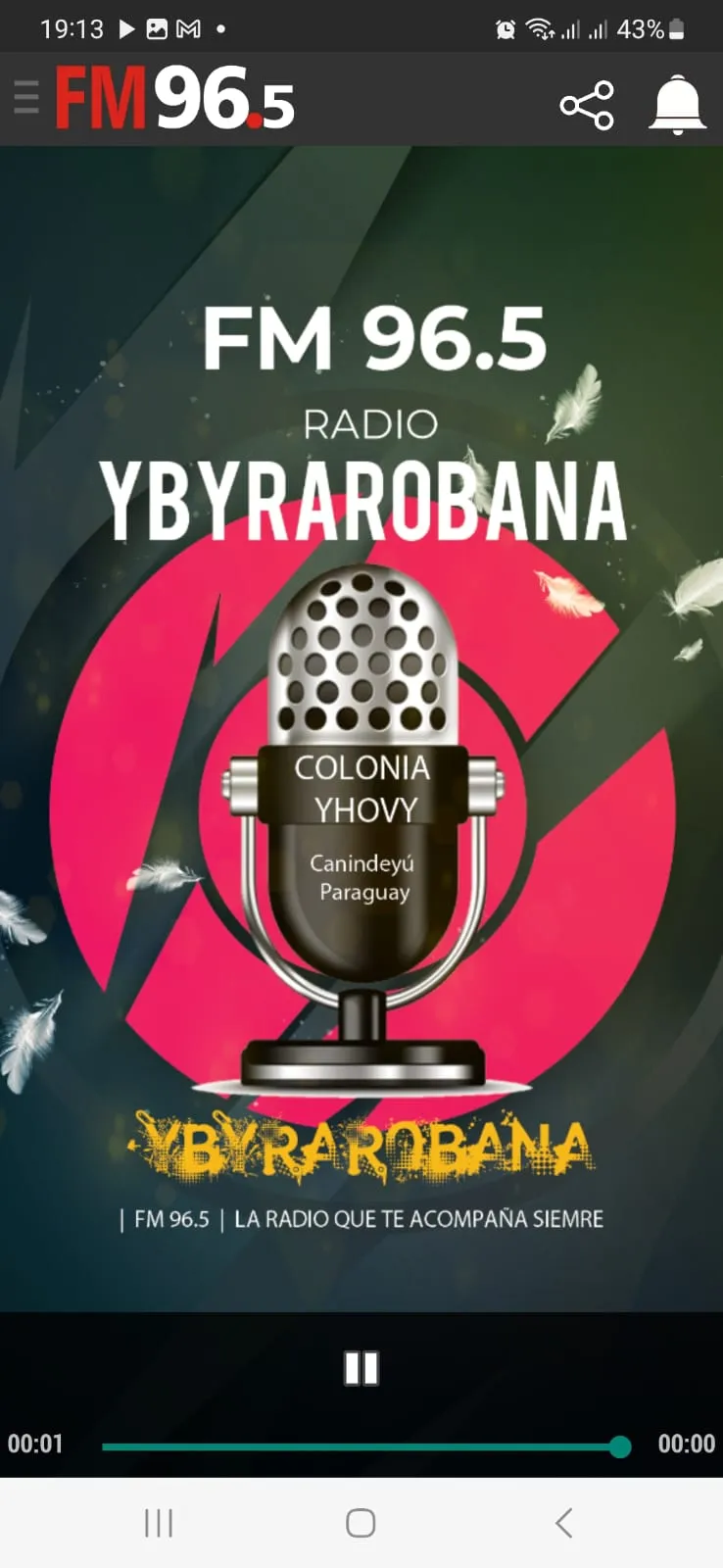 Radio Ybyrarobana FM 96.5 | Indus Appstore | Screenshot