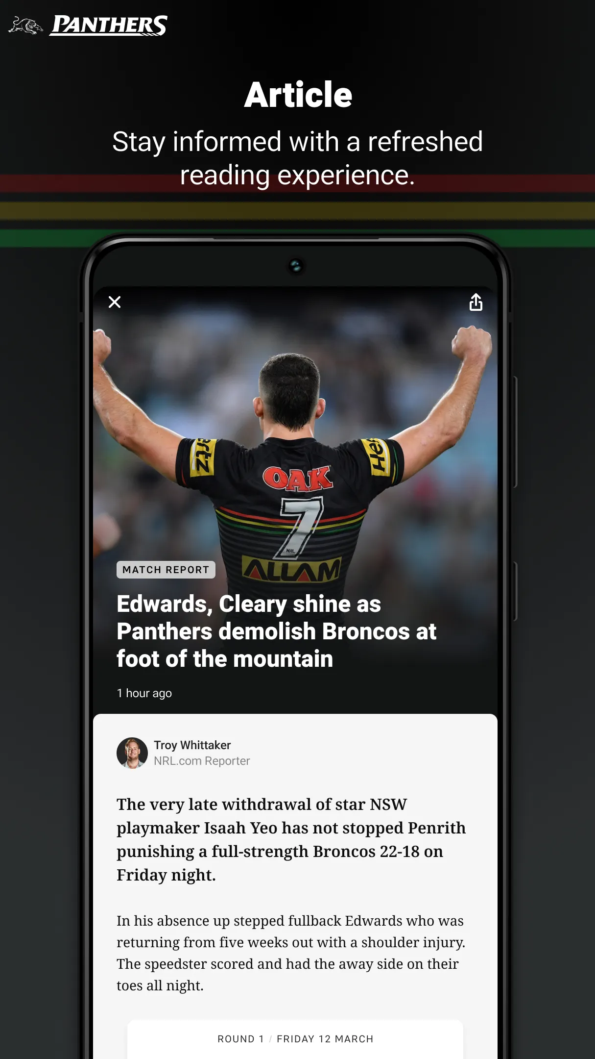 Penrith Panthers | Indus Appstore | Screenshot