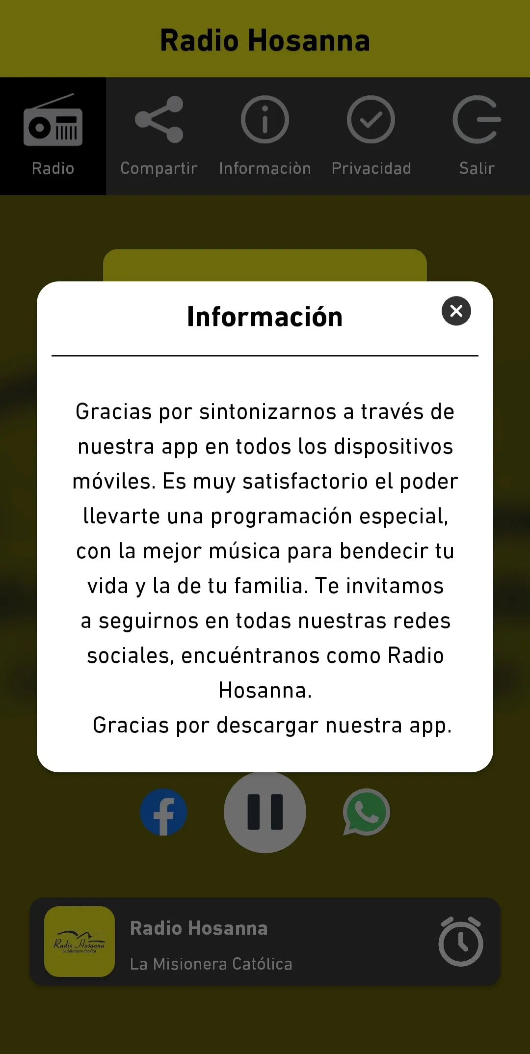 Radio Hosanna | Indus Appstore | Screenshot