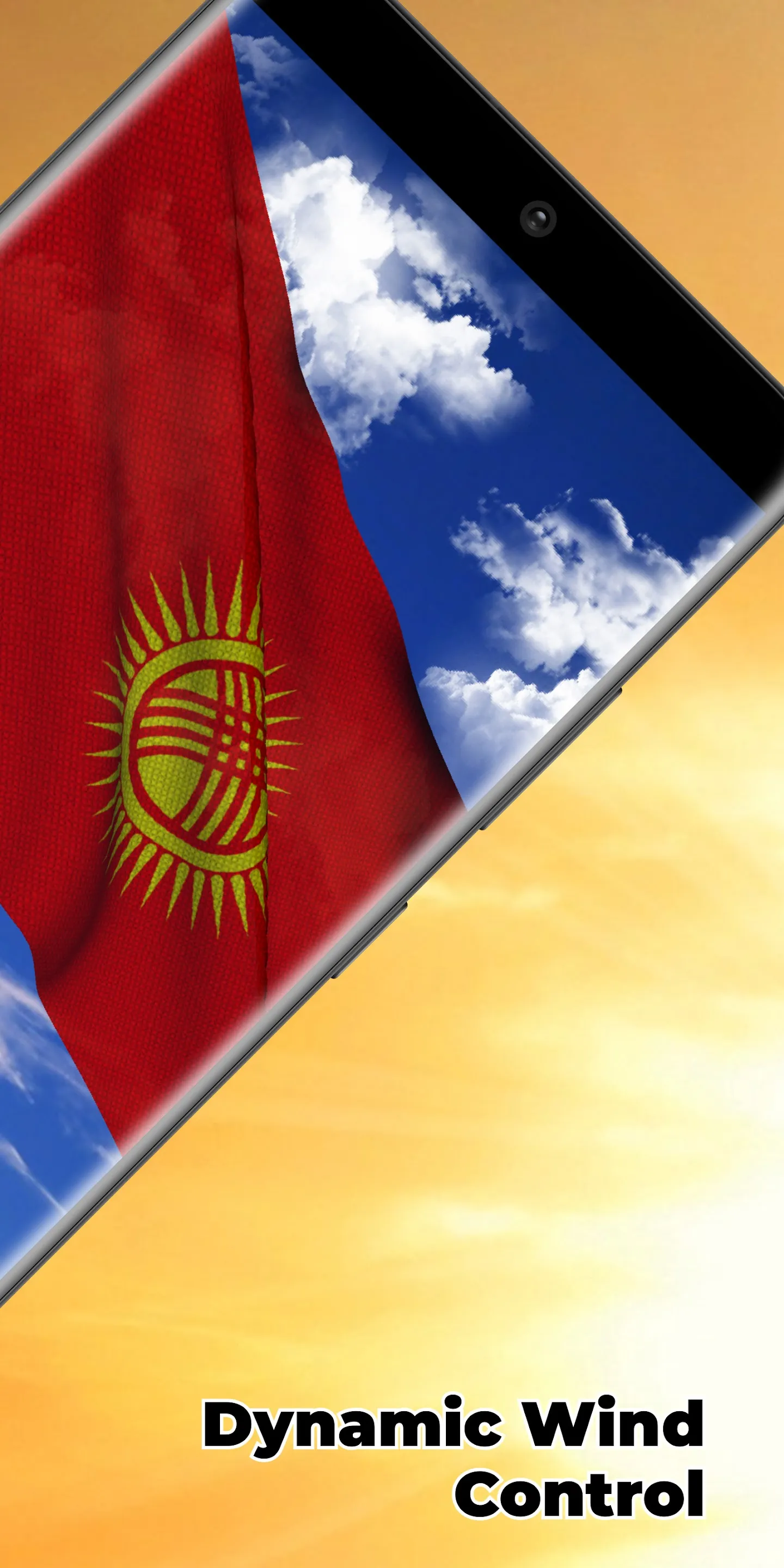 Kyrgyzstan Flag Live Wallpaper | Indus Appstore | Screenshot