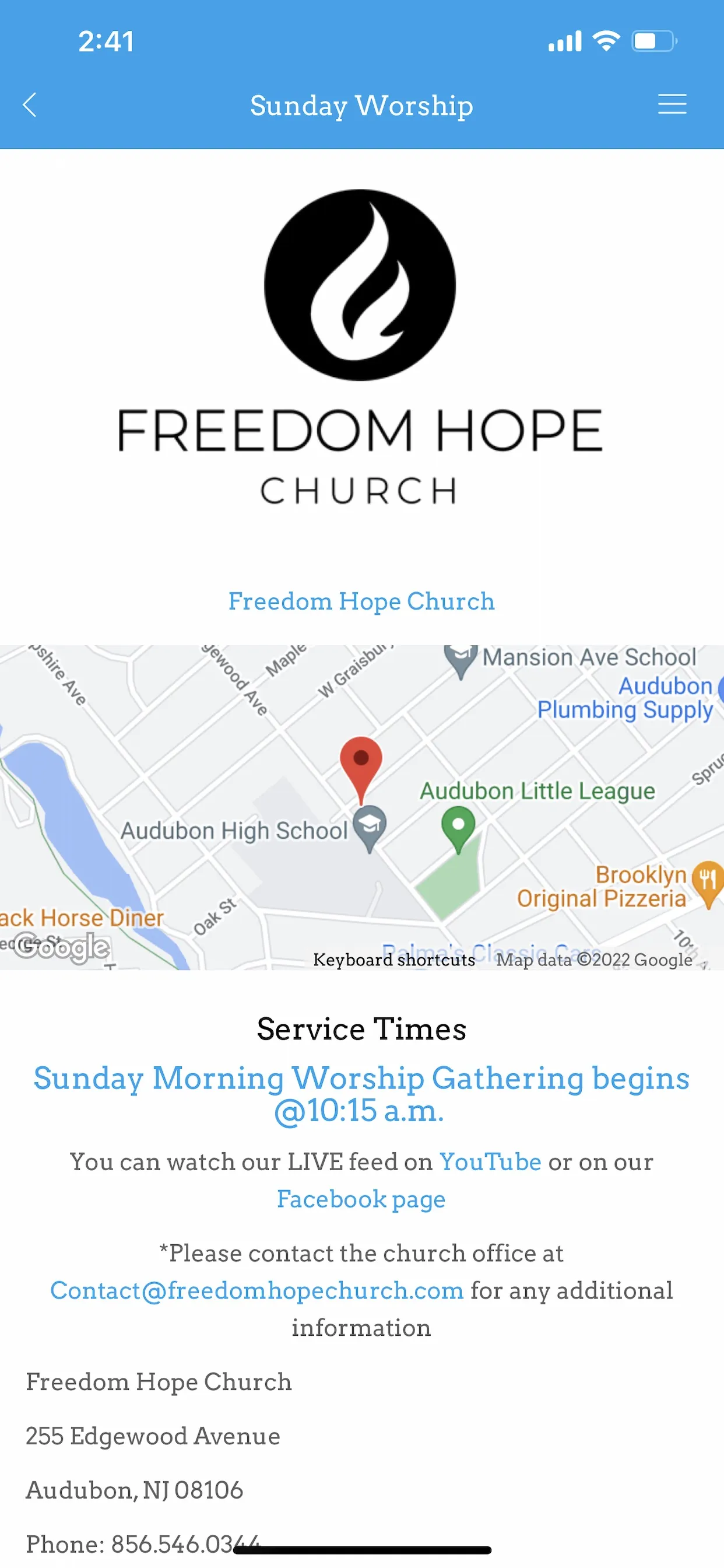 Freedom Hope Church | Indus Appstore | Screenshot