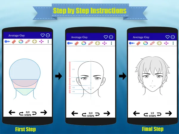 How to Draw Anime Faces | Indus Appstore | Screenshot