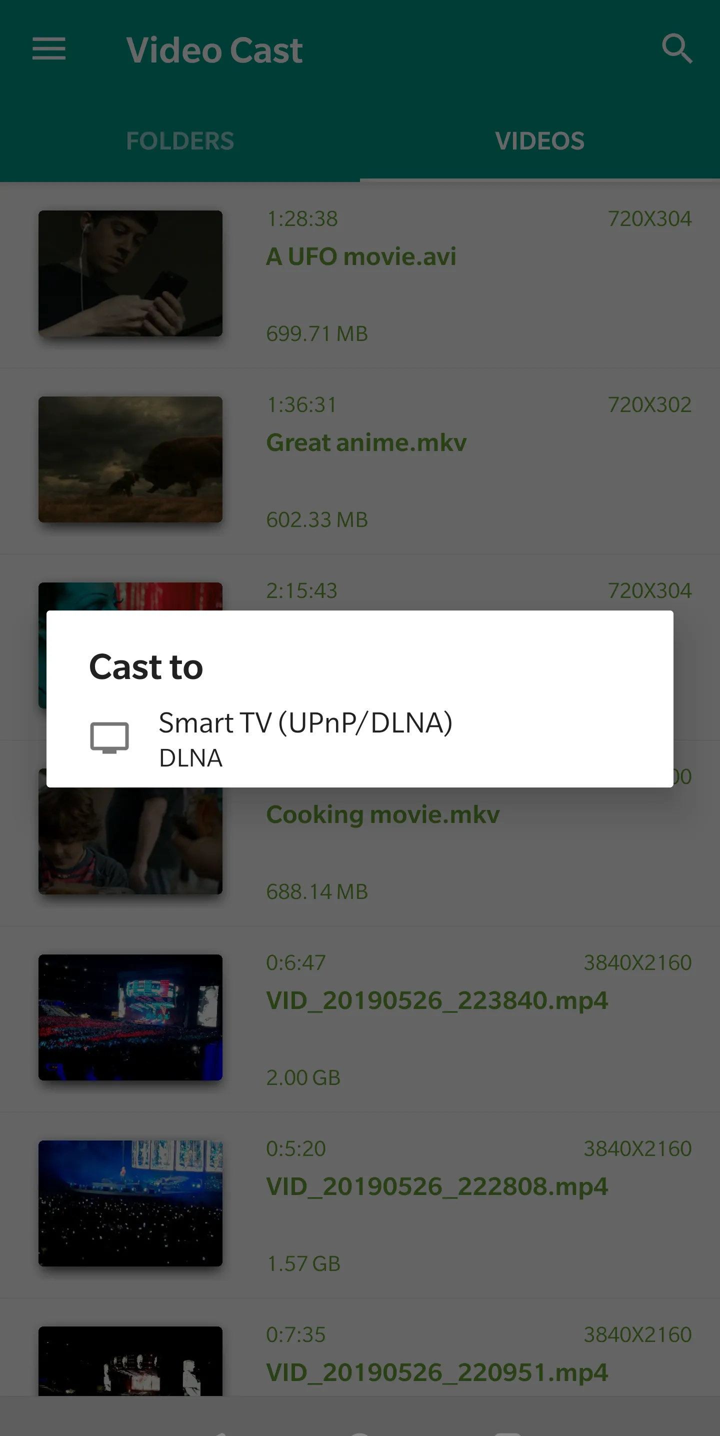 Video Cast to TV/Chromecast/DL | Indus Appstore | Screenshot