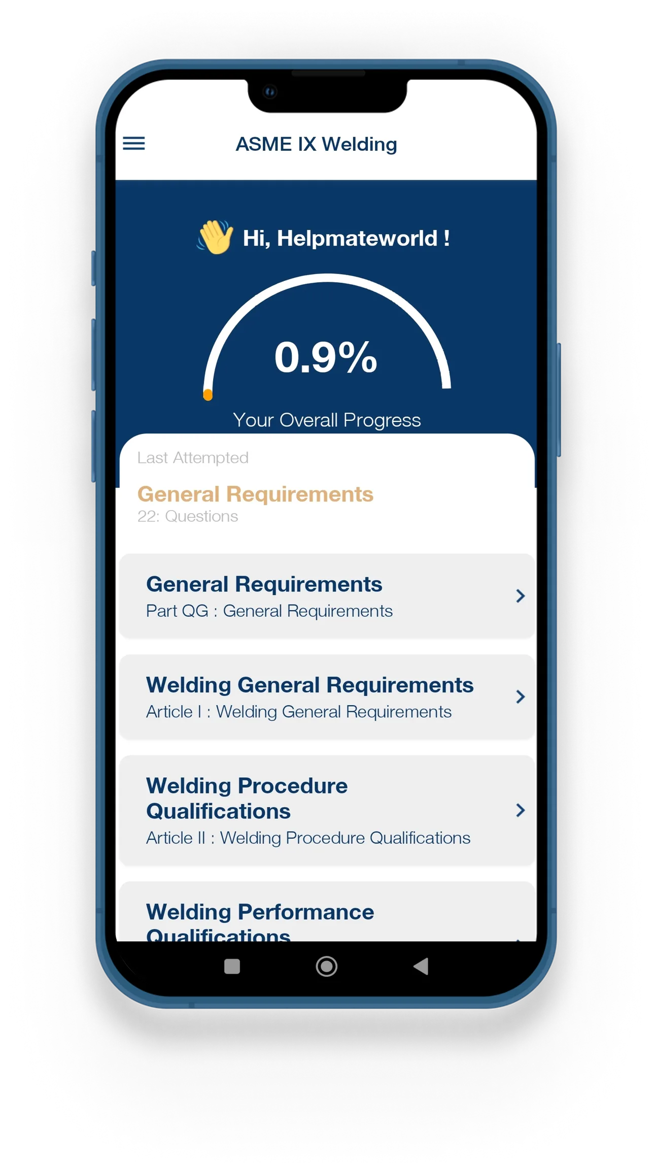 ASME IX - Welding | Indus Appstore | Screenshot