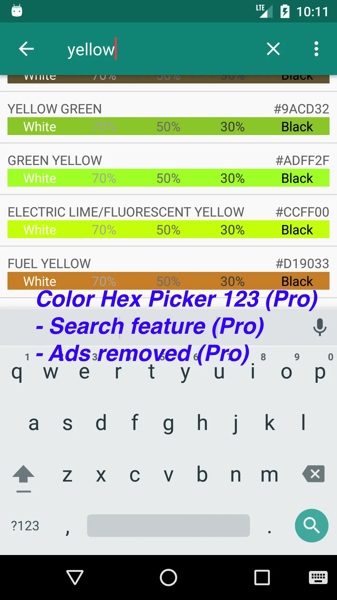 Color Hex Picker 123 | Indus Appstore | Screenshot