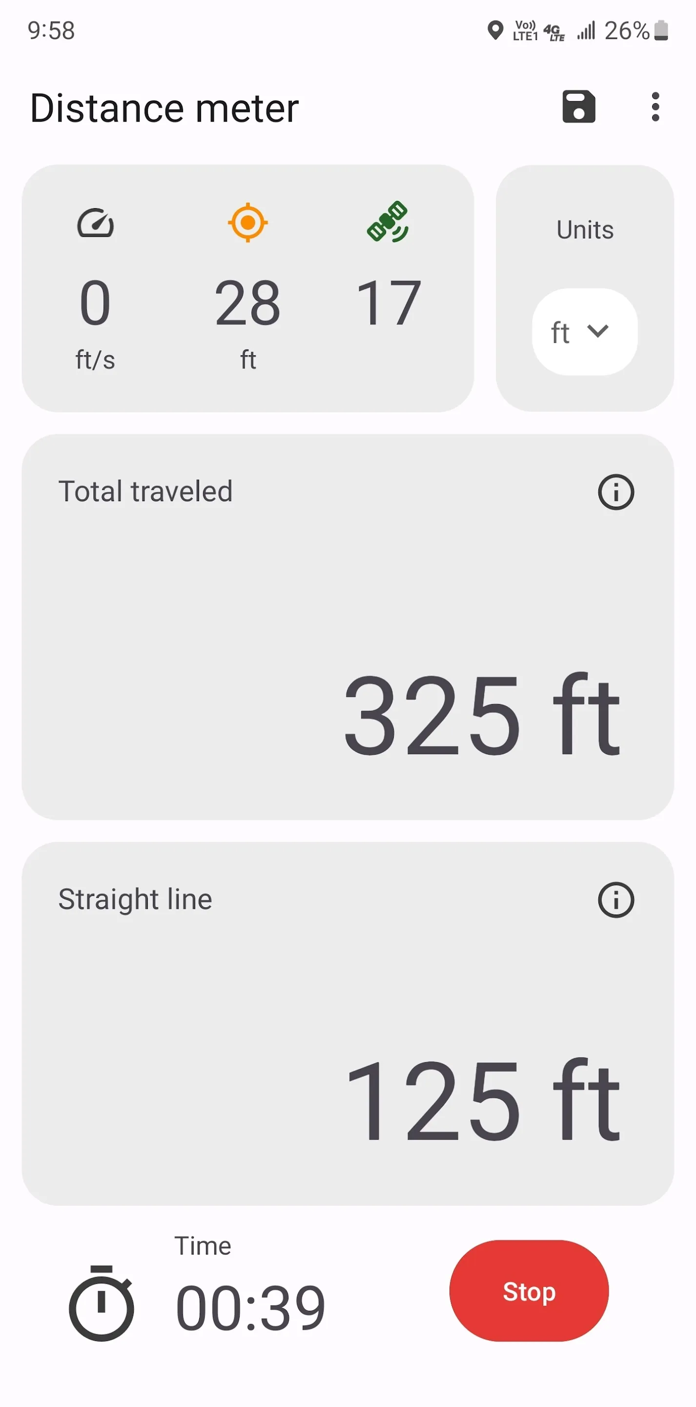 Distance meter | Indus Appstore | Screenshot