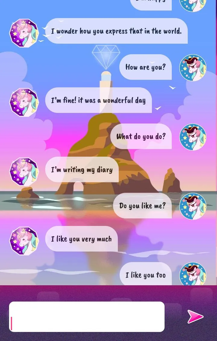 Talking Unicorn (Chat) | Indus Appstore | Screenshot