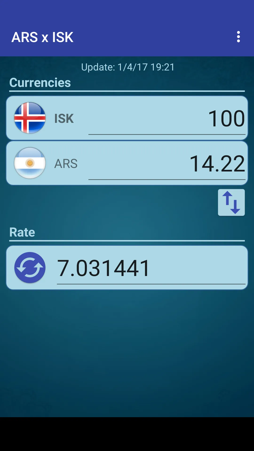 Argentine Peso x Iceland Krona | Indus Appstore | Screenshot