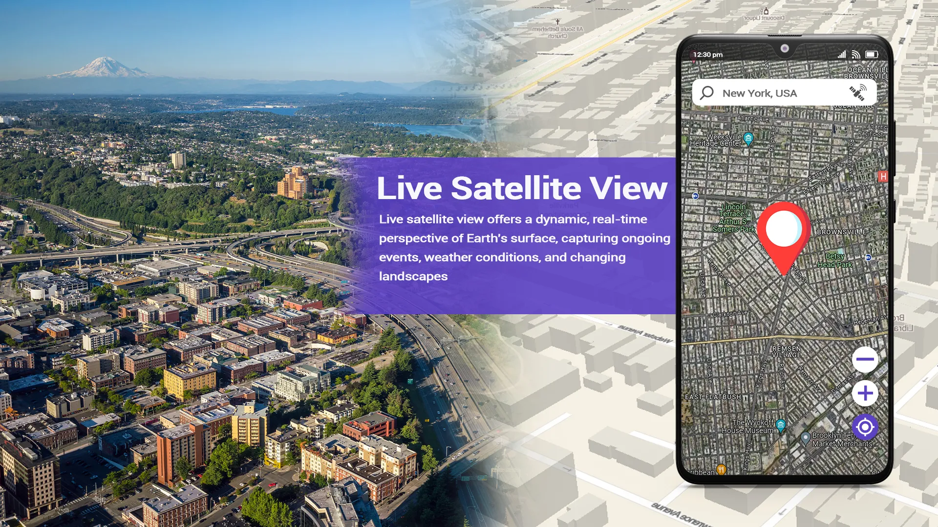 Earth Map: Live Satellite View | Indus Appstore | Screenshot