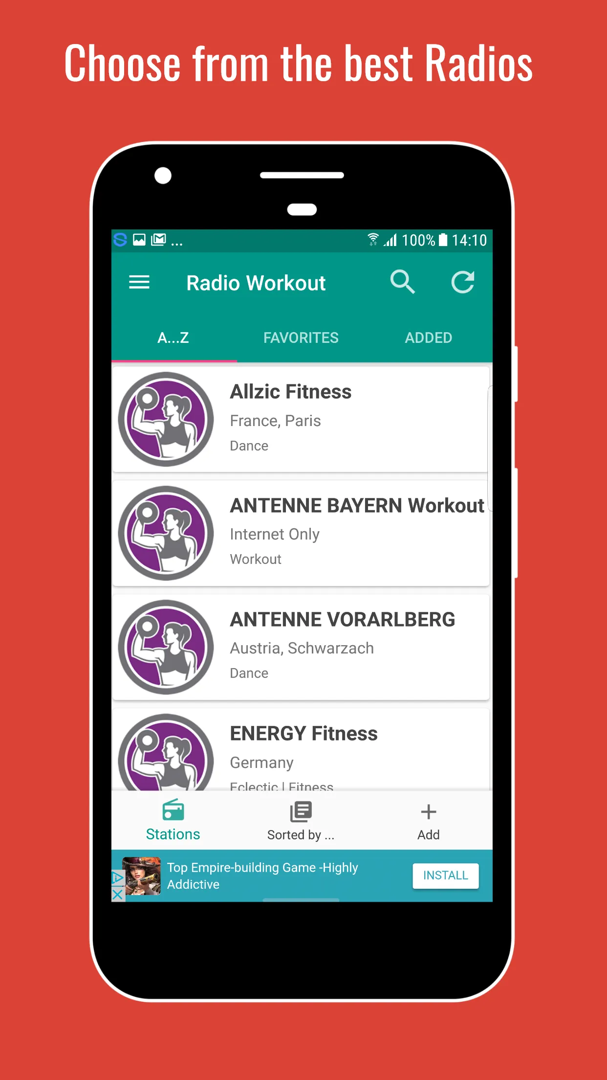 Workout Fitness Music Radio | Indus Appstore | Screenshot