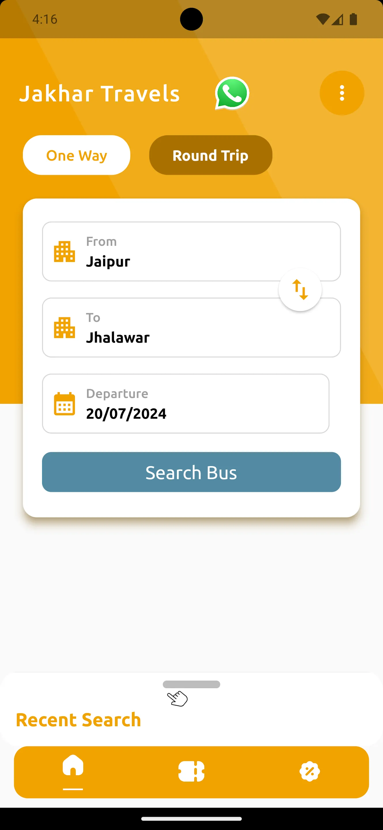 Jakhar Travels | Indus Appstore | Screenshot