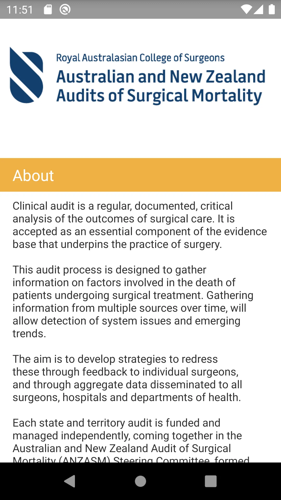 ANZASM National Case Reviews | Indus Appstore | Screenshot