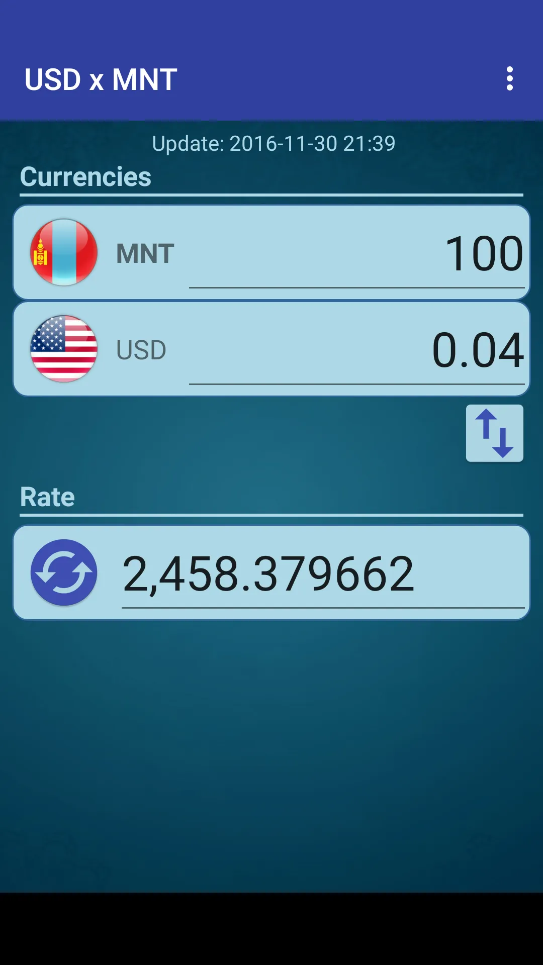 US Dollar to Mongolian Tugrik | Indus Appstore | Screenshot