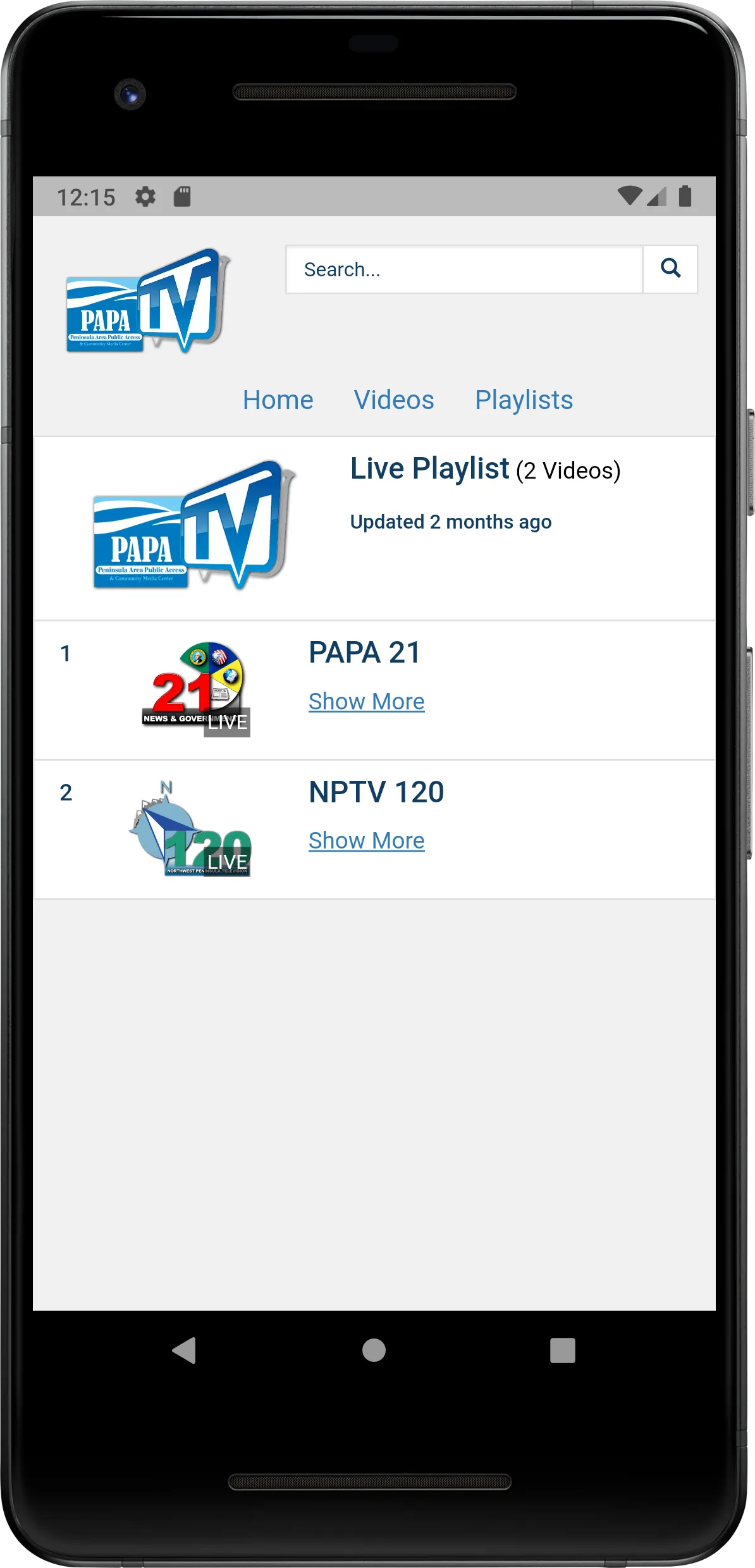 PAPA TV | Indus Appstore | Screenshot