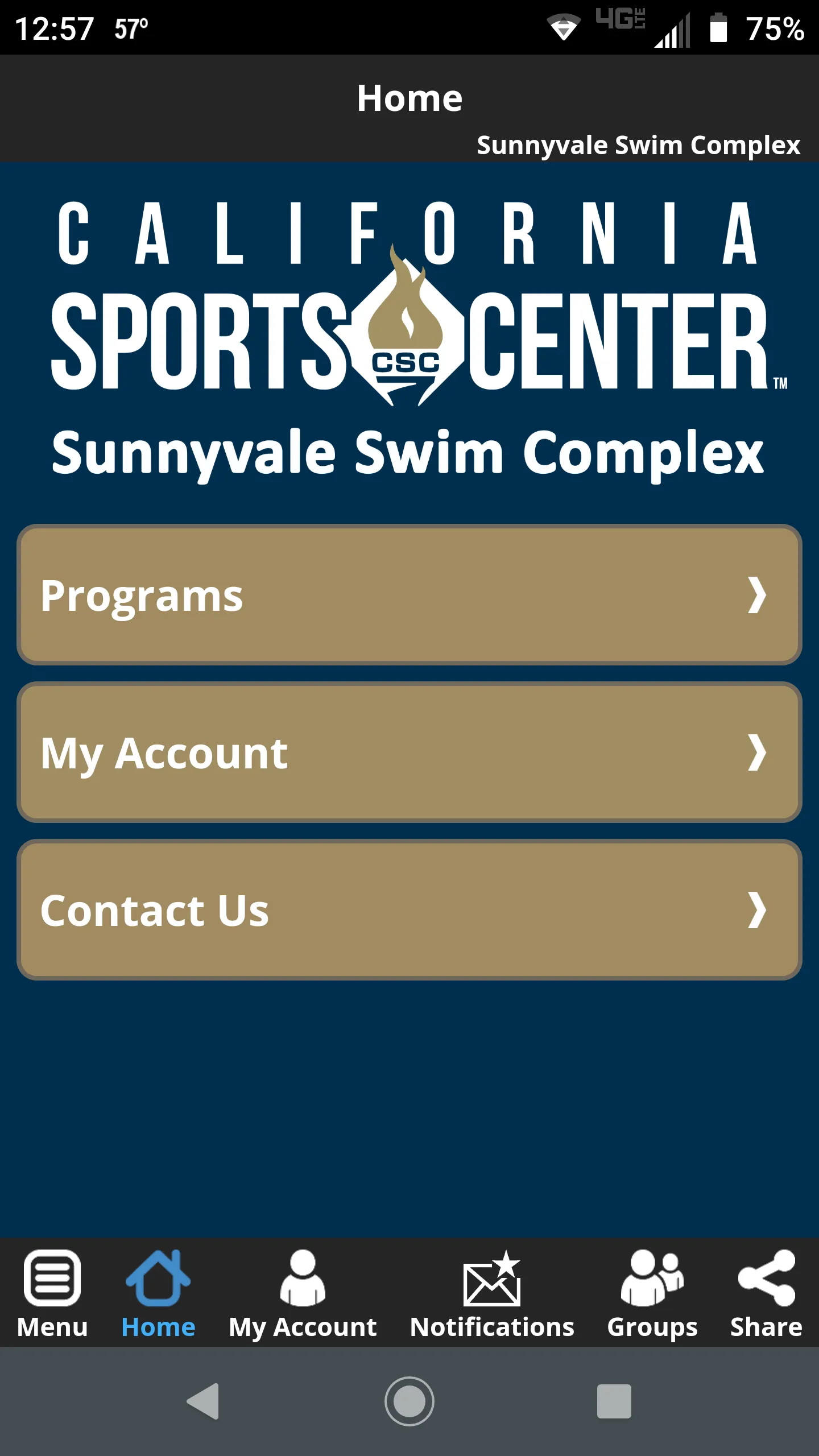 California Sports Center | Indus Appstore | Screenshot