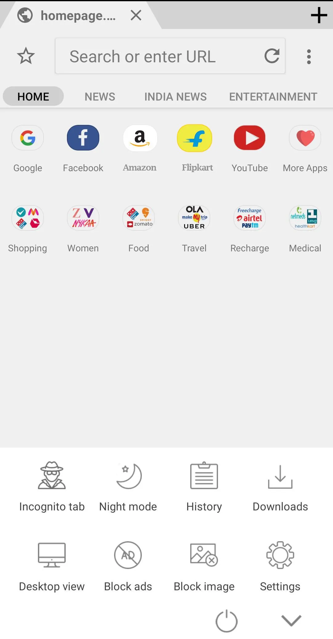 Indian Browser 4G | Indus Appstore | Screenshot