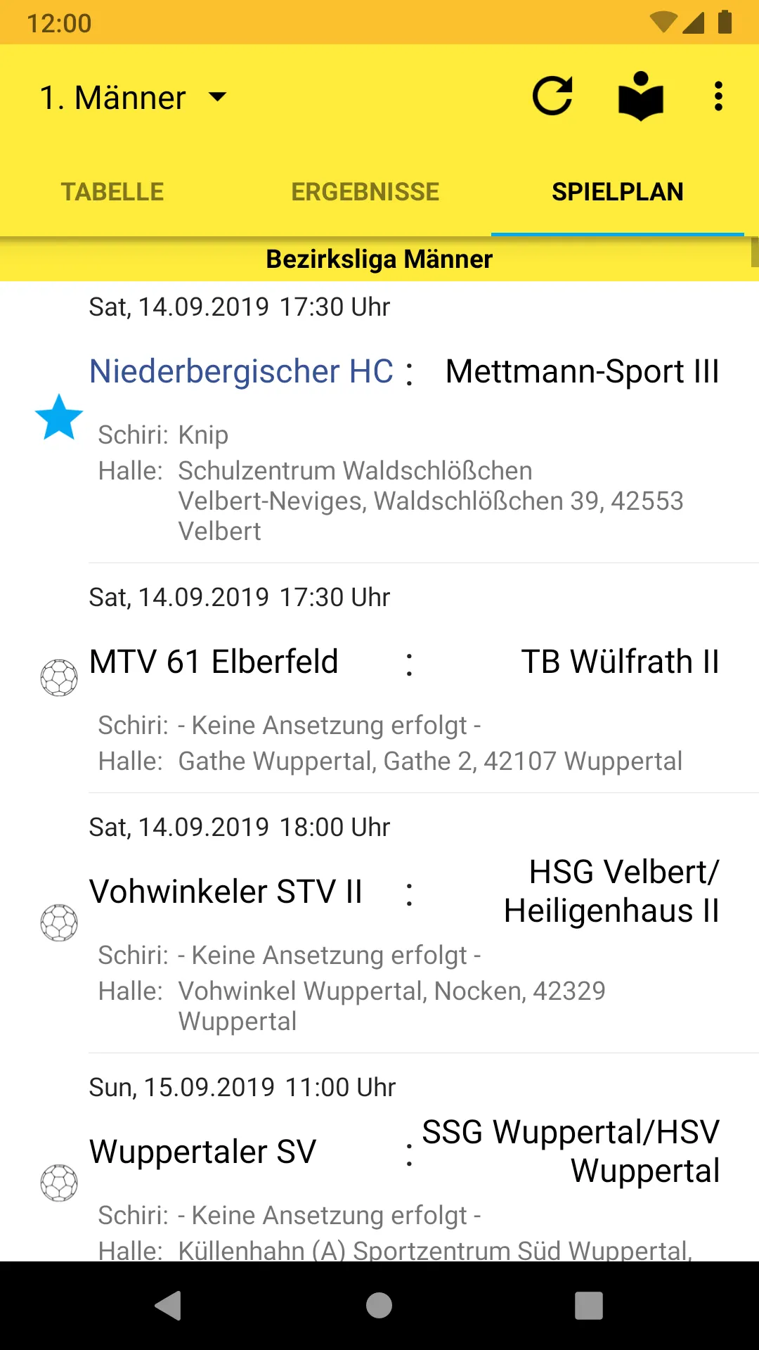 Niederbergischer Handball-Club | Indus Appstore | Screenshot