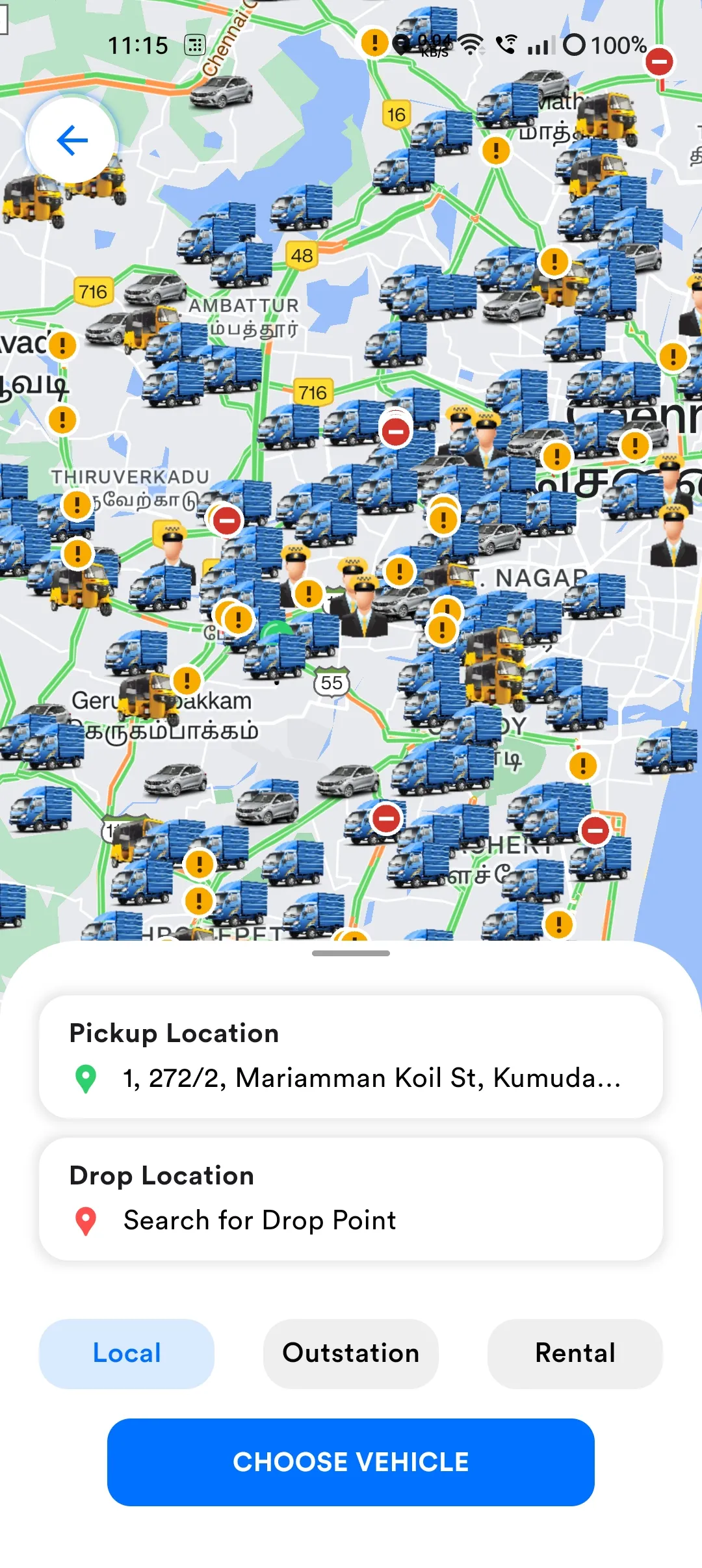 V Way Taxi : Ride Booking App | Indus Appstore | Screenshot