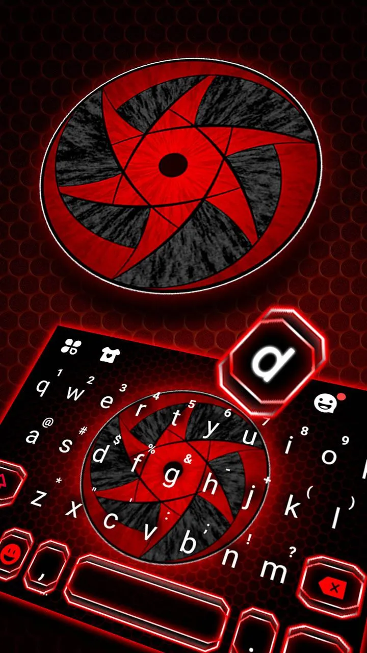 Cool Red Sharingan Keyboard Th | Indus Appstore | Screenshot