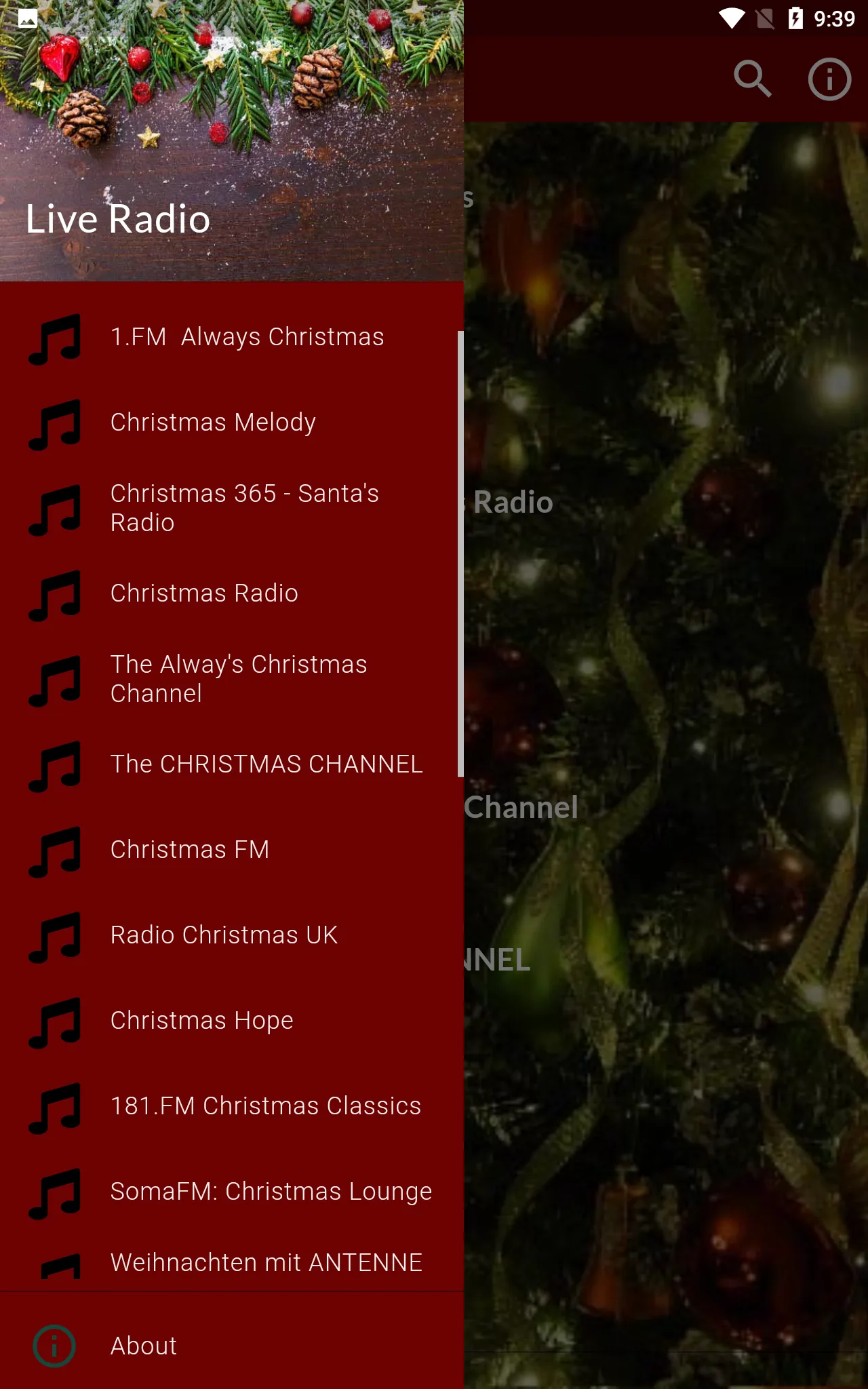 Xmas Live Radios-Christmas | Indus Appstore | Screenshot