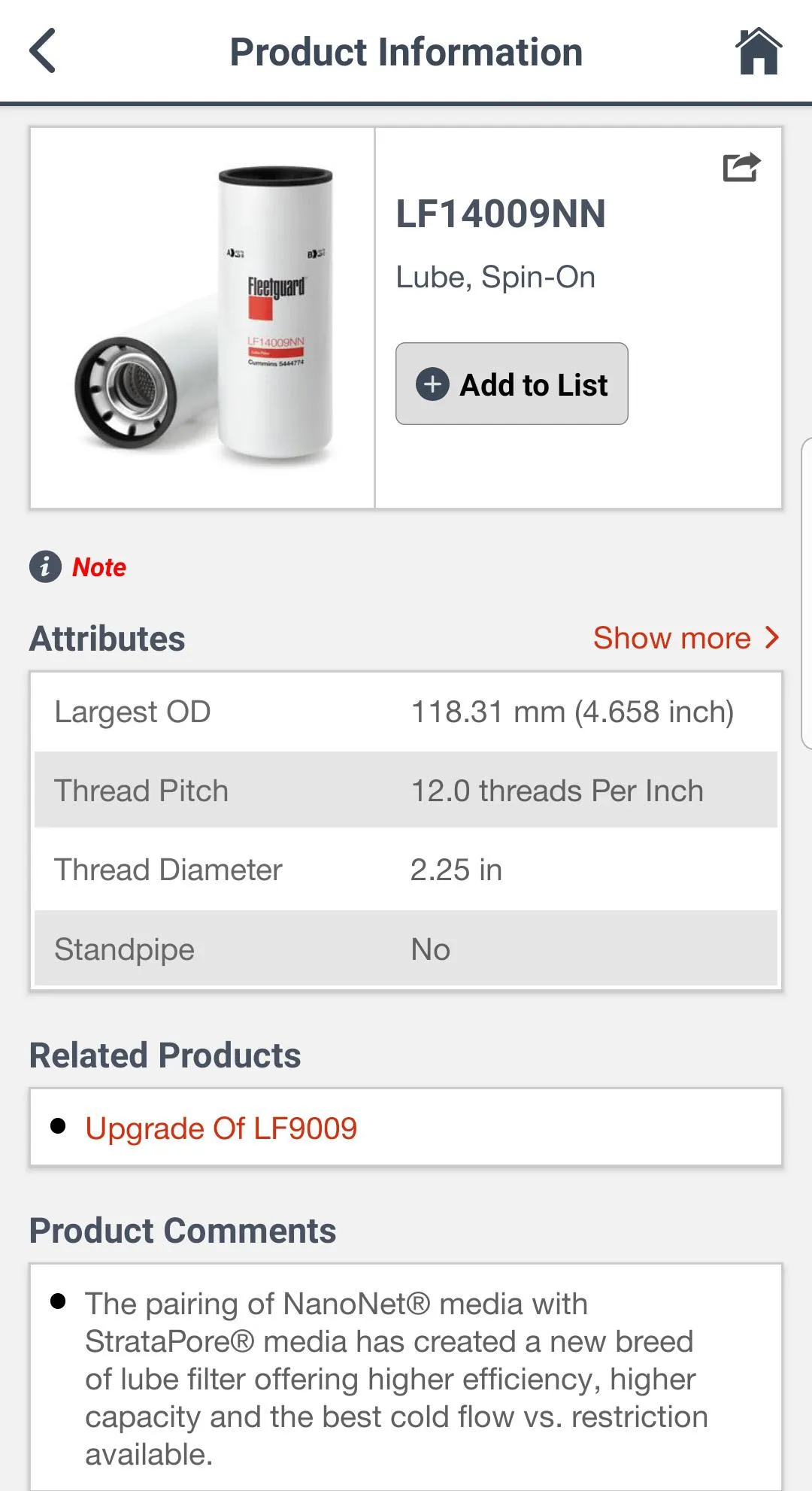 Fleetguard Catalog | Indus Appstore | Screenshot