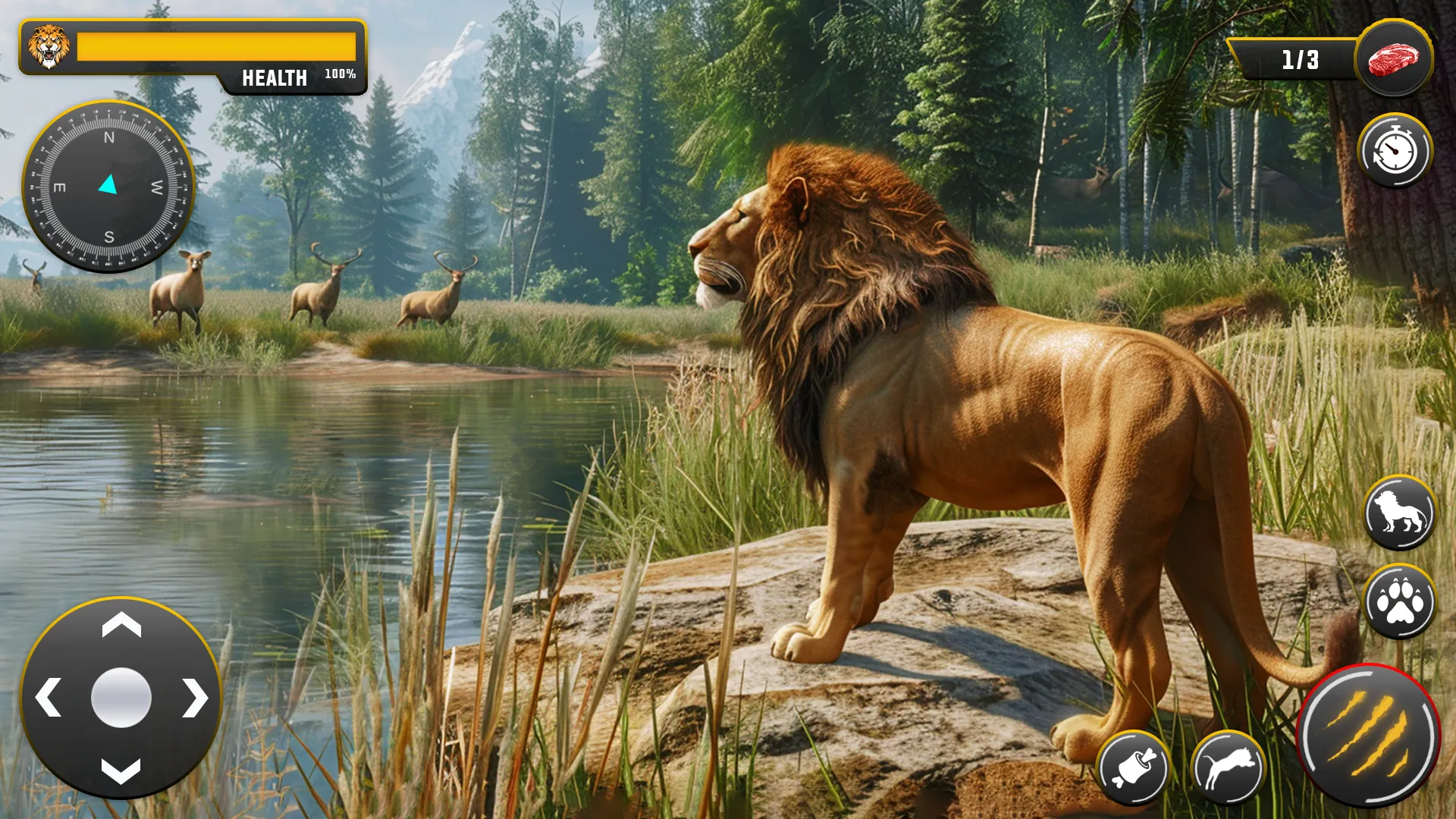 Lion Games 3D Animal Simulator | Indus Appstore | Screenshot