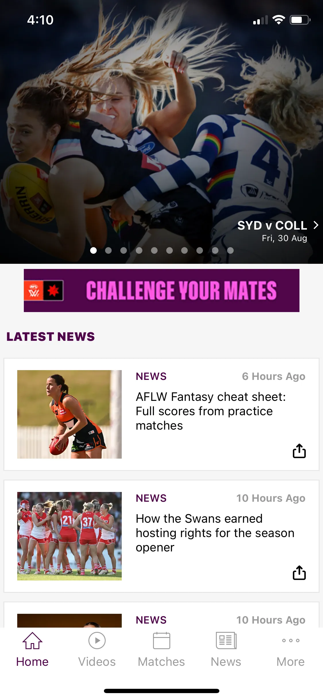 AFLW Official App | Indus Appstore | Screenshot