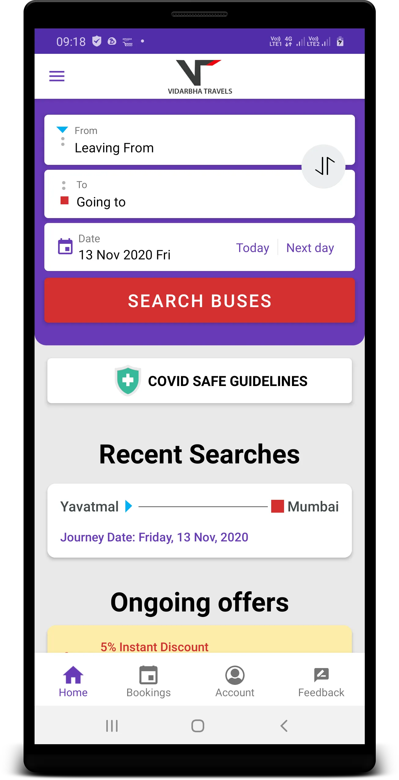 Vidarbha Travels | Indus Appstore | Screenshot