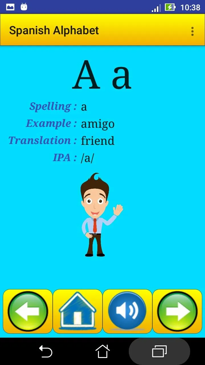 Spanish alphabet for students | Indus Appstore | Screenshot