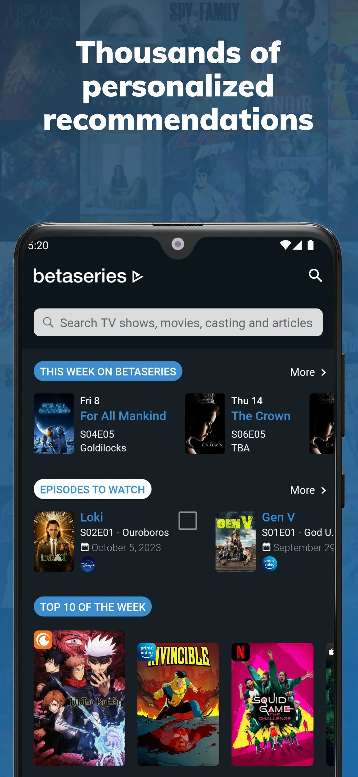 BetaSeries - TV Shows & Movies | Indus Appstore | Screenshot