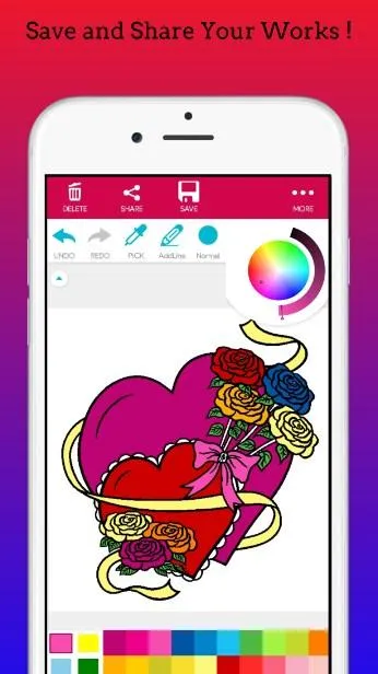 Romantic Love Coloring Book | Indus Appstore | Screenshot