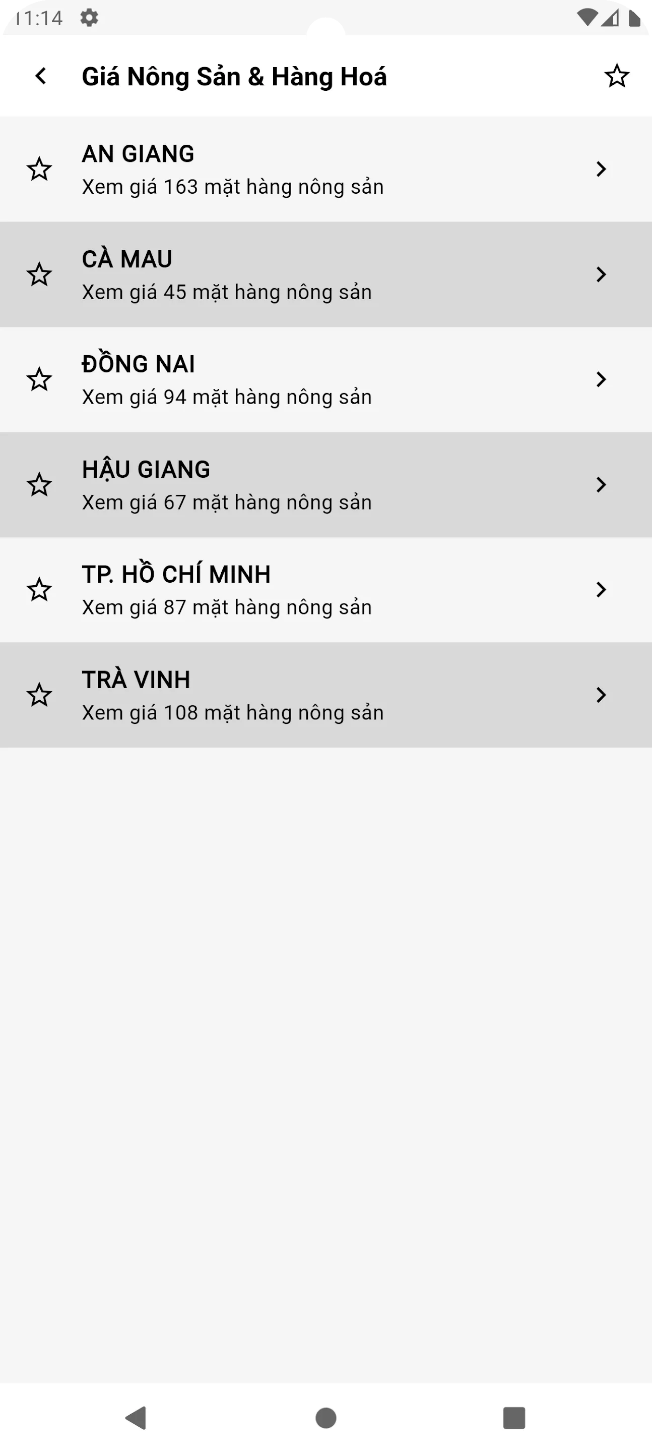 Giá Nông Sản Việt Nam | Indus Appstore | Screenshot