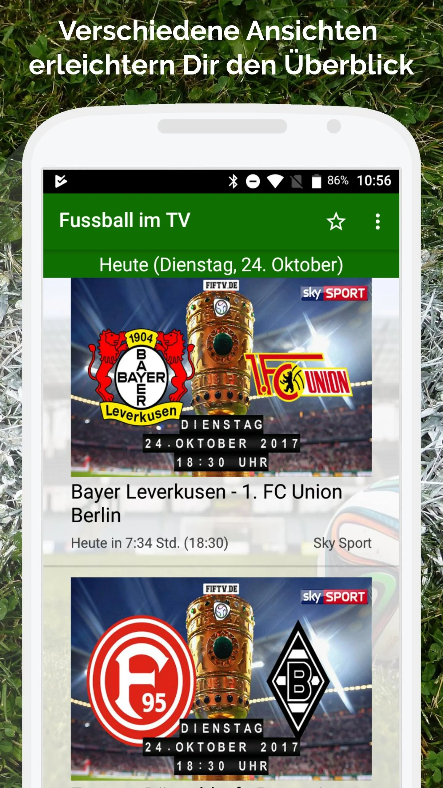 Fussball im TV live | Indus Appstore | Screenshot