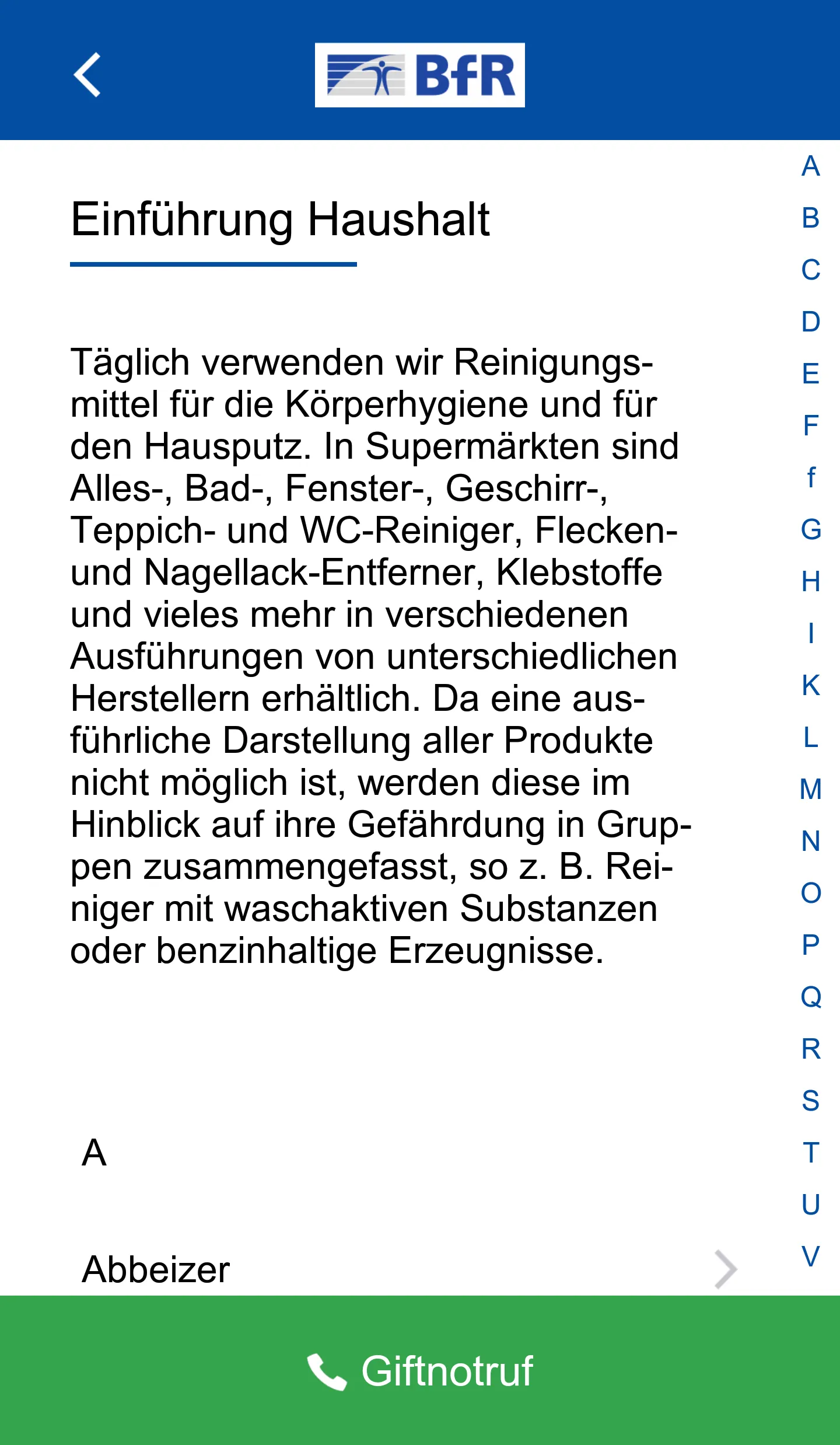 Vergiftungsunfälle bei Kindern | Indus Appstore | Screenshot