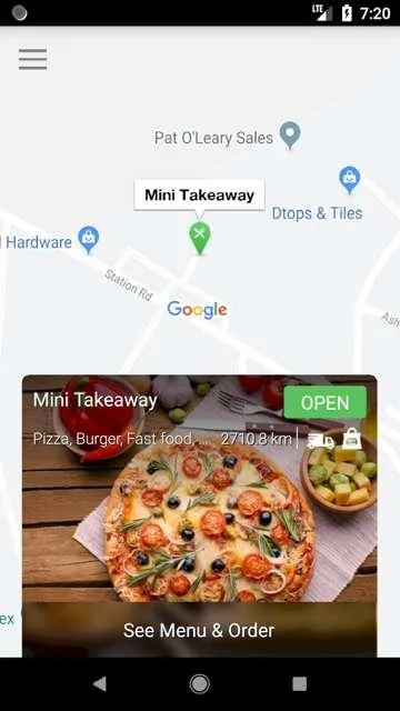 Minitakeaway.ie | Indus Appstore | Screenshot