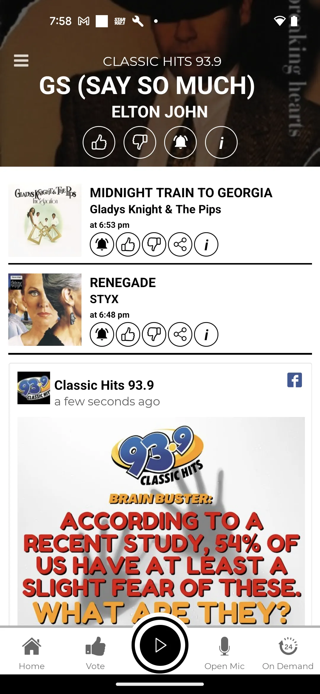 Classic Hits 93.9 | Indus Appstore | Screenshot