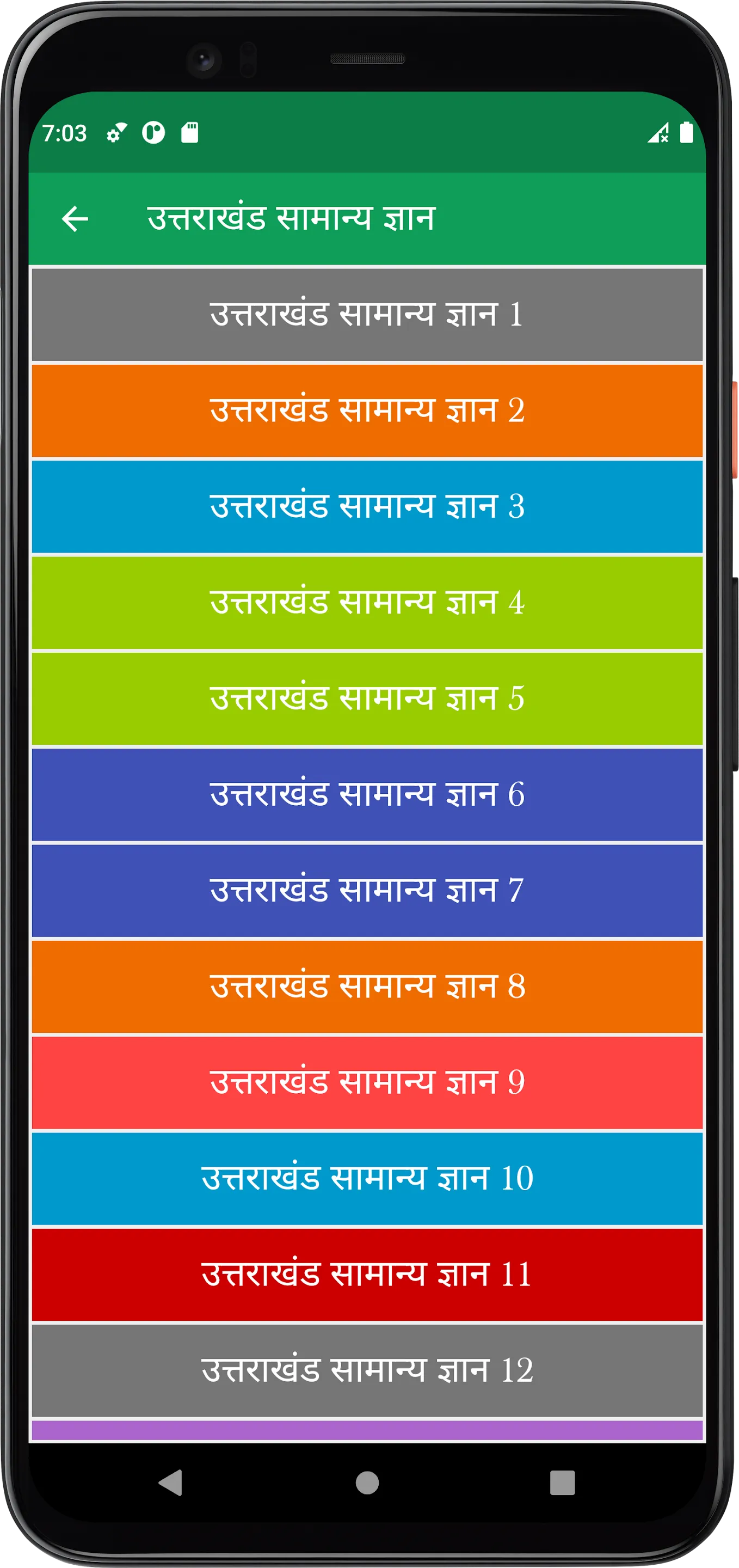 Uttarakhand GK | Indus Appstore | Screenshot