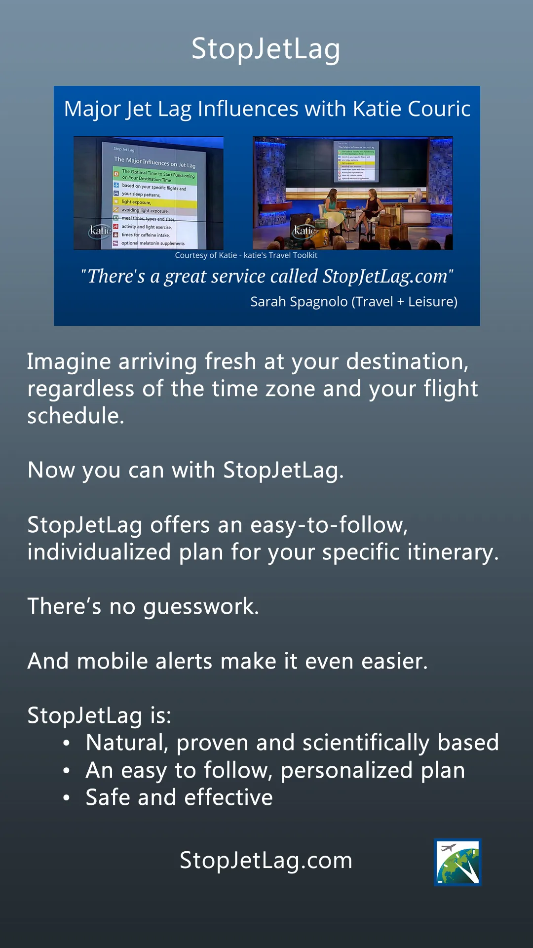 StopJetLag | Indus Appstore | Screenshot