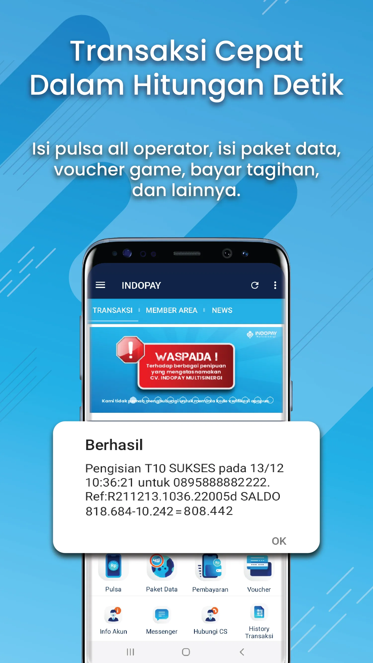 INDOPAY Mobile: Pulsa Termurah | Indus Appstore | Screenshot