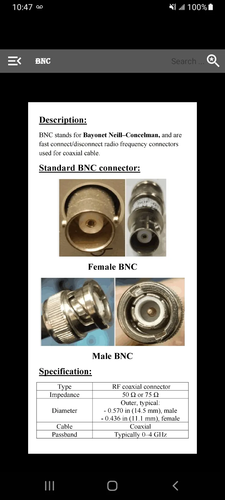 Radio Frequency Connector | Indus Appstore | Screenshot