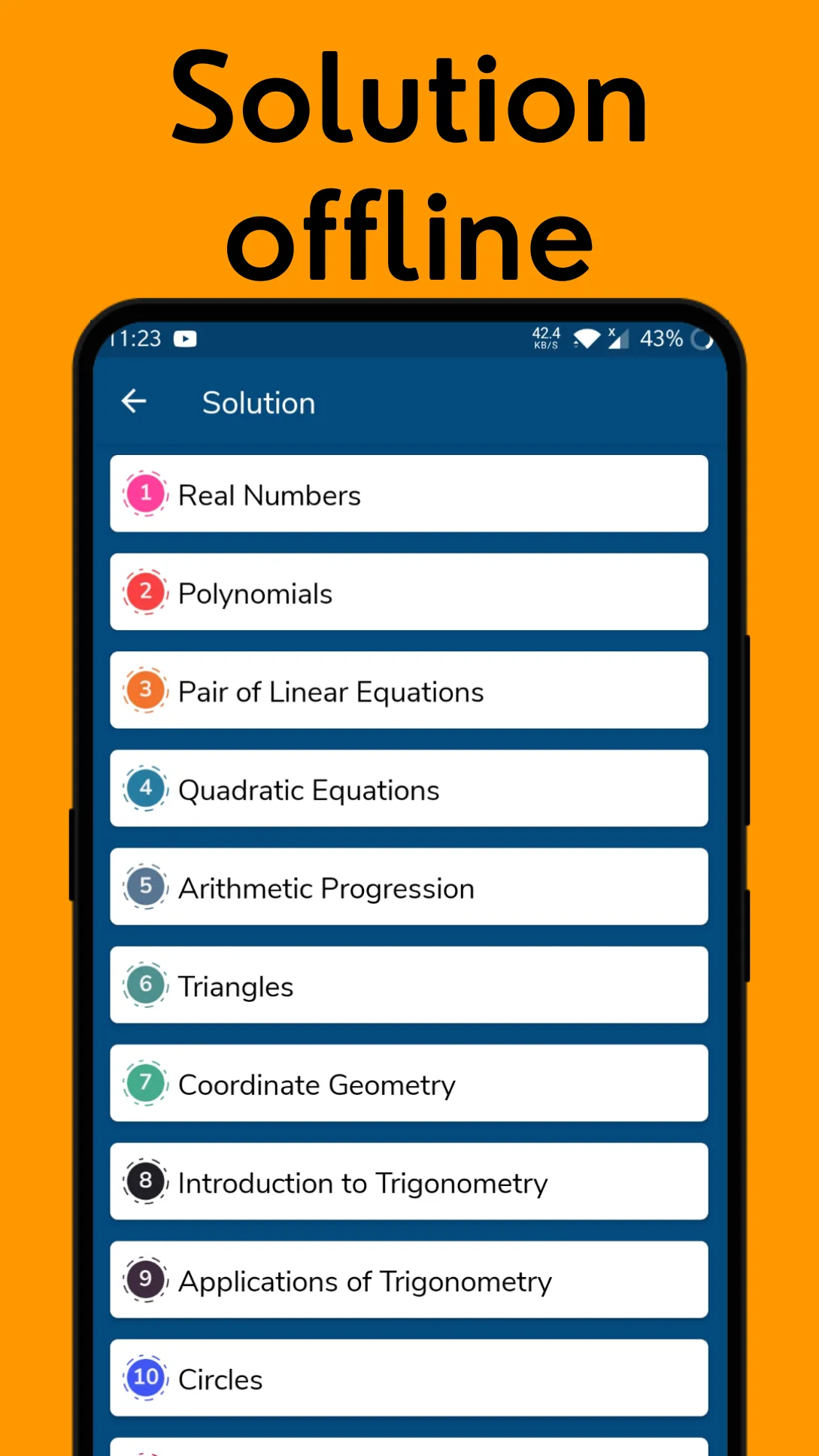 Class 10 Maths Solution Notes | Indus Appstore | Screenshot